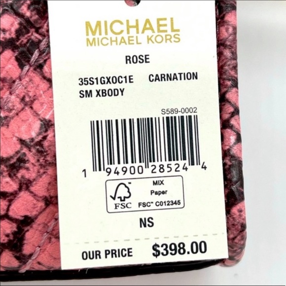 Michael Kors Rose Small Flap Crossbody Clutch - Picture 7 of 8